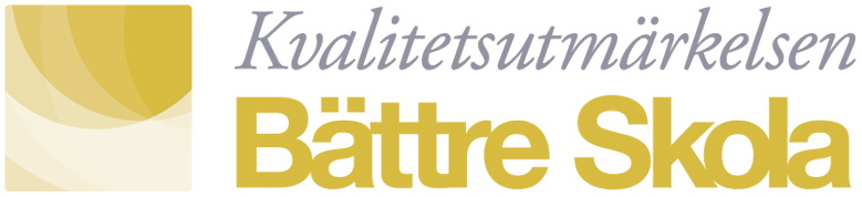 Kvalitetsutmärkelsen Bättre Skola logotype